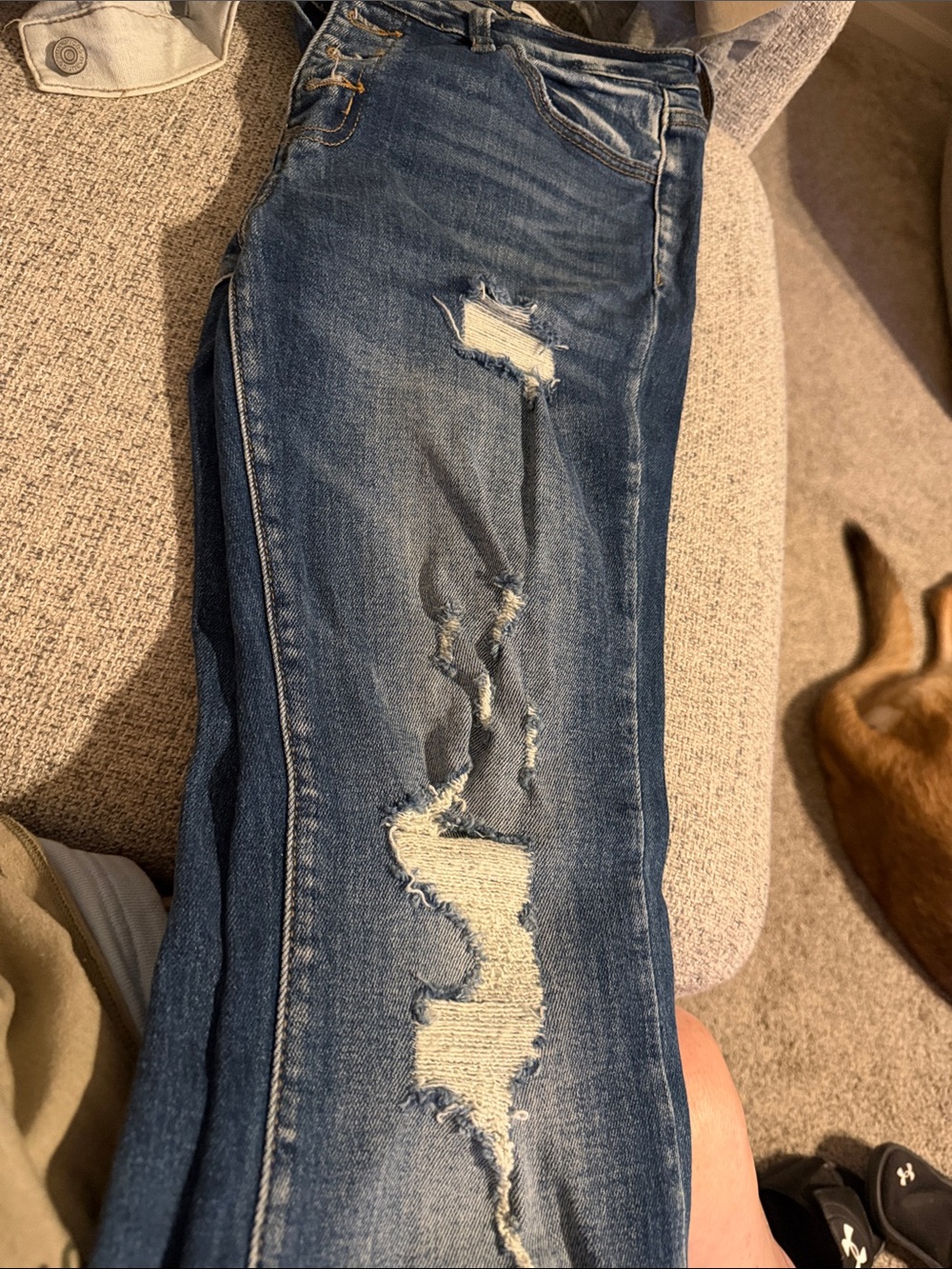Kancan Mid rise distressed Flare jeans size 29 - Picture 2 of 5